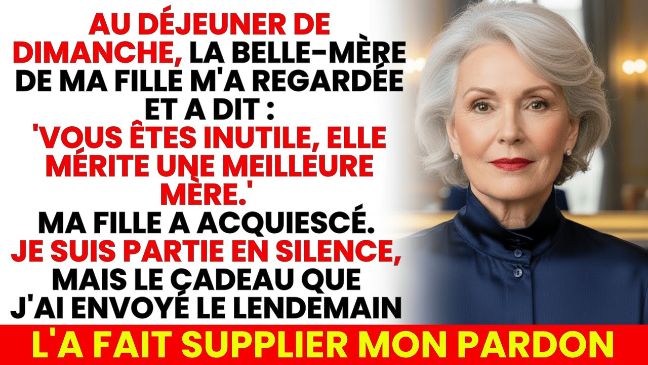 La Belle-Mère De Ma Fille A Dit: “Tu Es Inutile. Elle Mérite Une Meilleure Mère.” Alors J’ai Envoyé.