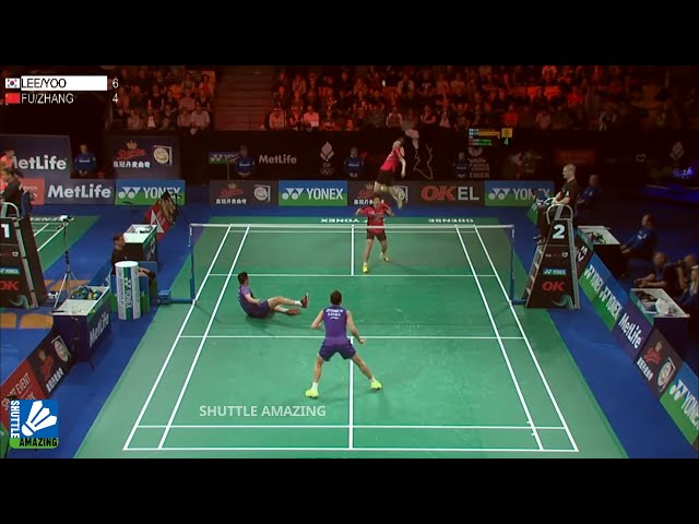 Lee Yong Dae beat Former Olympic Champion | Lee Yong Dae/ Yoo Yeon Seong vs Fu Haifeng/ Zhang Nan class=