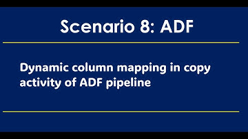 Dynamic Column mapping in Copy Activity in Azure Data Factory