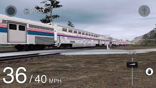 Trainz Simulator 3 CSX C-40-8W rescues Amtrak passenger train