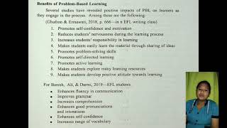Problem-Based Learning and Project-Based Learning