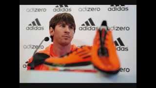 nuevos botines de messi 2011 balon de oro 2010 - YouTube