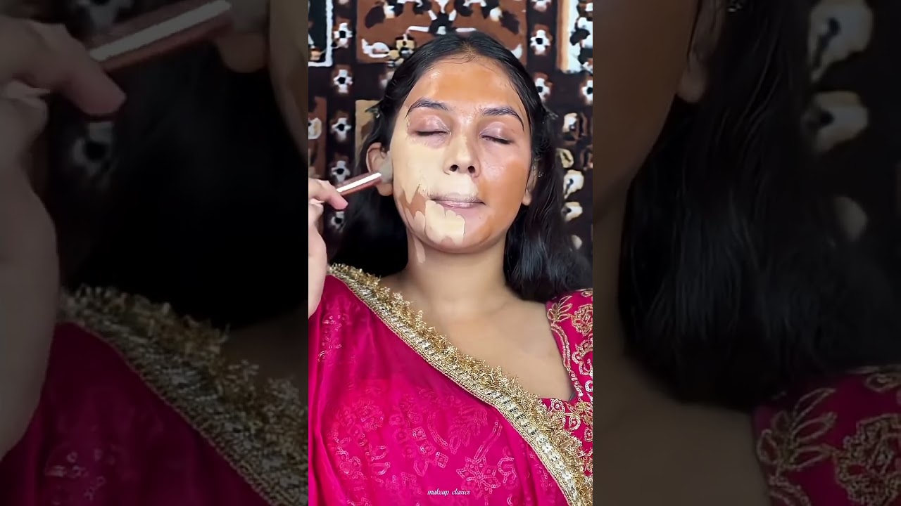 Pimple Skin Glam Makeup Tutorial🤩💐#bridelmakup #makeup #makeuptutorial
