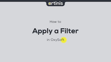 How to apply a filter in Oxysoft