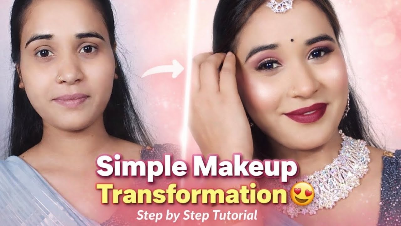 Simple makeup tutorial for beginners 💯🥰 - YouTube