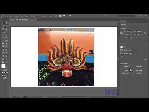 Cropping image Adobe illustrator Tutorial in Hindi 48/56