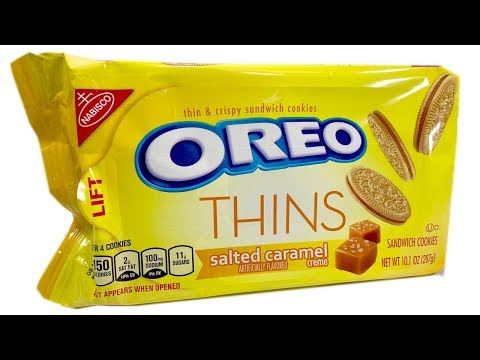 Salted Caramel OREO THINS - Unwrapping