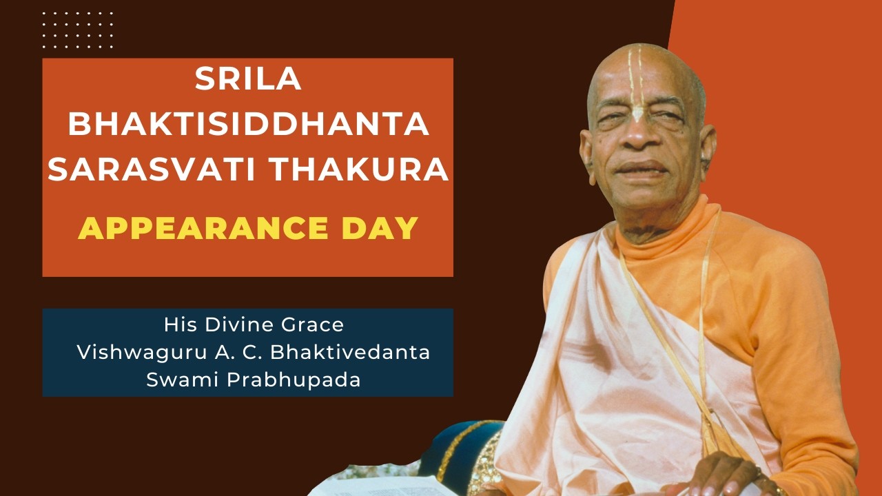 Srila Bhaktisiddhanta Saraswati Thakura Appearance Day | Vishwaguru Srila Prabhupada | 06.02.2026
