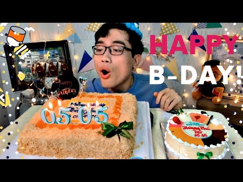 Video Happy My Birthday!! Ăn Mừng Bánh Bông Lan Trứng Muối... - youtube