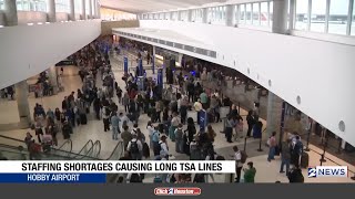 Staffing shortages causing long TSA lines