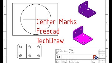 Print Center Marks TechDraw Freecad