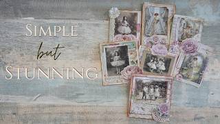 Stunning Vintage Ephemera Using Leftover Scraps