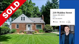 Property Sold: 219 Malden St. Akron, OH - Dustin Purtan Real Estate