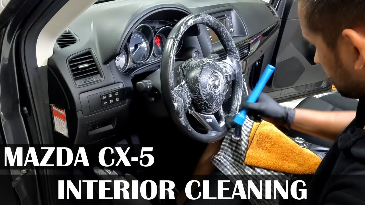 Mazda CX5 Dirty Interior Cleaning Interior Car Detailing 4K