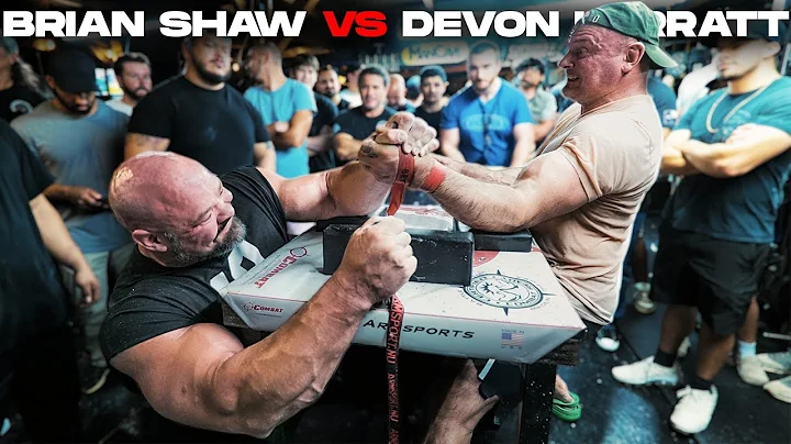 BRIAN SHAW VS DEVON LARRATT ARM WRESTLING MATCH | RAW TRAINING FOOTAGE!