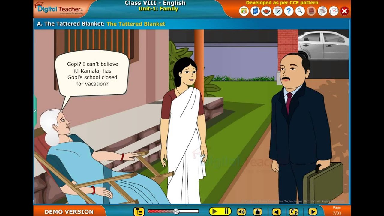 the-tattered-blanket-2-family-class-8-english-digital-teacher