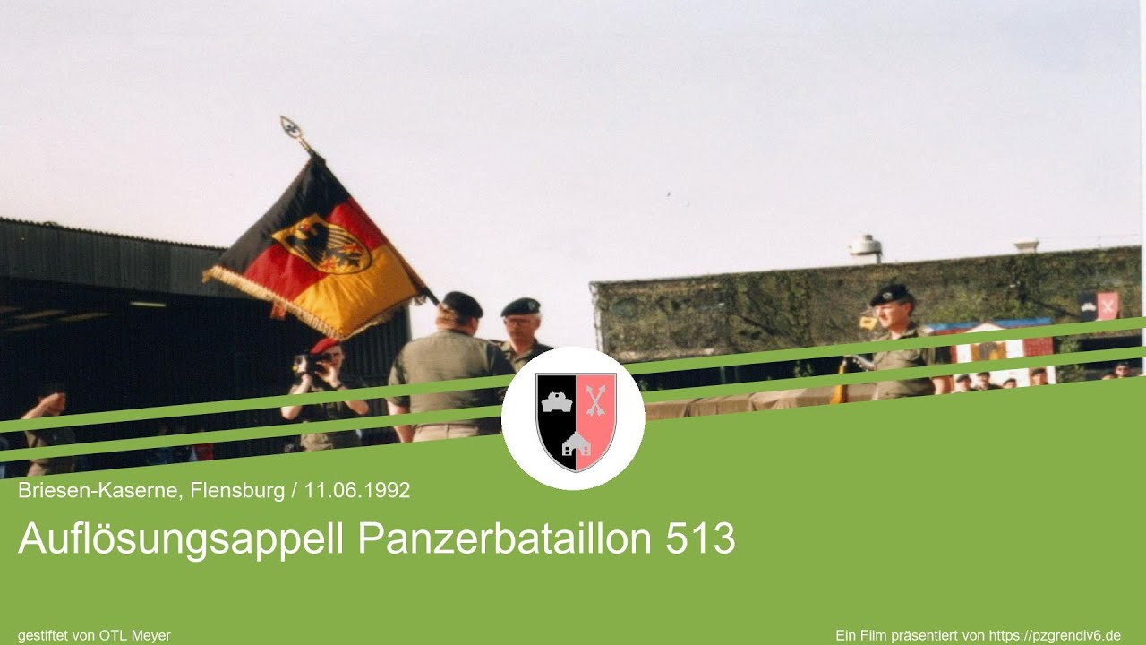 PzBtl 513 - Auflösungsappell (11.06.1992)