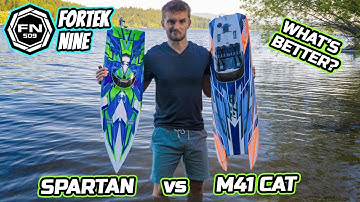 Traxxas Spartan vs Traxxas M41 widebody Catamaran