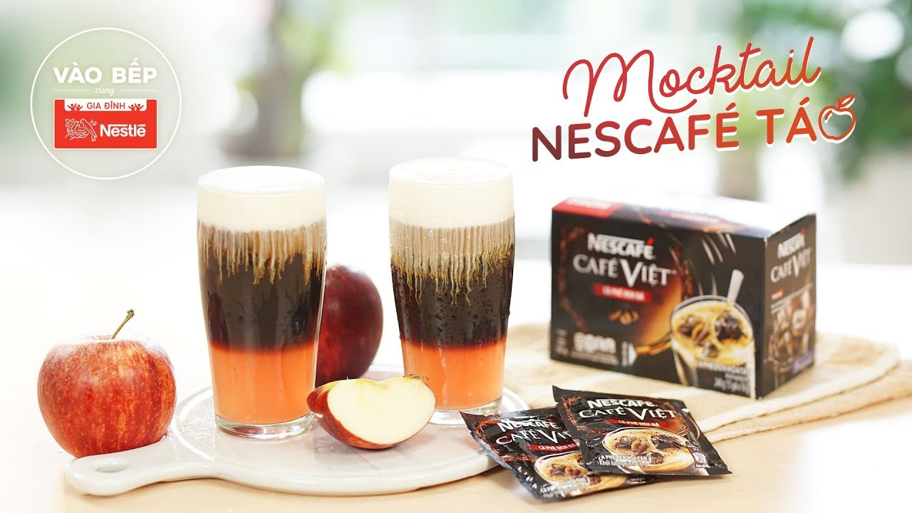 MOCKTAIL NESCAFÉ TÁO tươi tỉnh ngày hè - Vào bếp cùng... - youtube