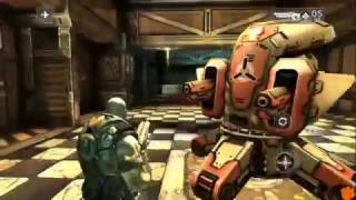 Shadowgun speedrun glitch: out of bounds at level 4