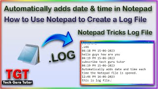 Unlock the Secret Notepad Trick to Create a Log File in Hindi! screenshot 5