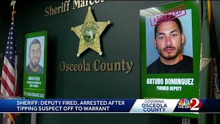 Sheriff: Osceola deputy aided suspect accused of unlawful sexual activity with minor