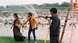 Devraj and Sanjana Choudhary in Shooting Time | Pohil Chhita | New Purulia Song | Shooting Video