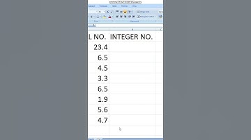 Use of int formula in Excel #shortvideo #exceltricks #computertricks #newshorts #trandingshorts