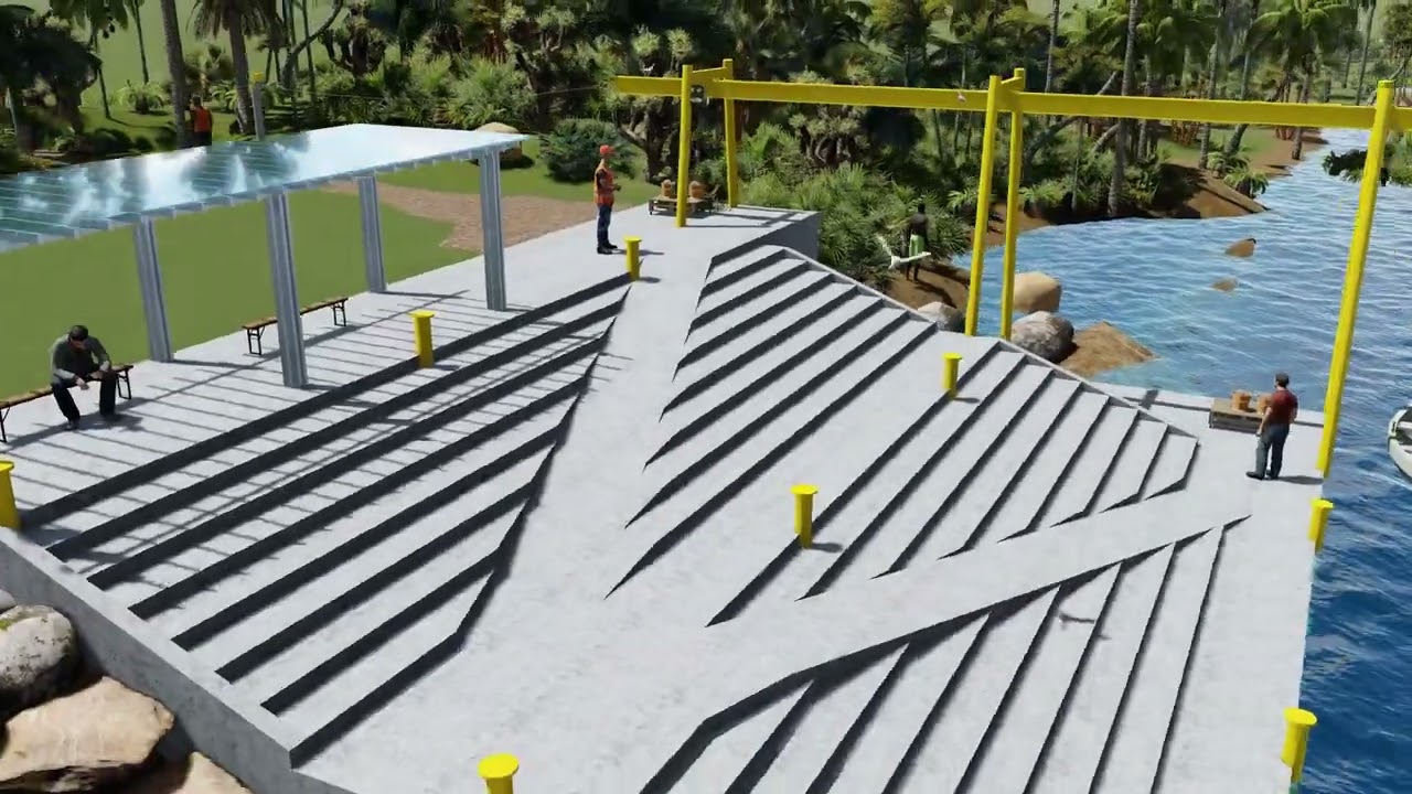Animación y render Proyecto Muelle el saltadero