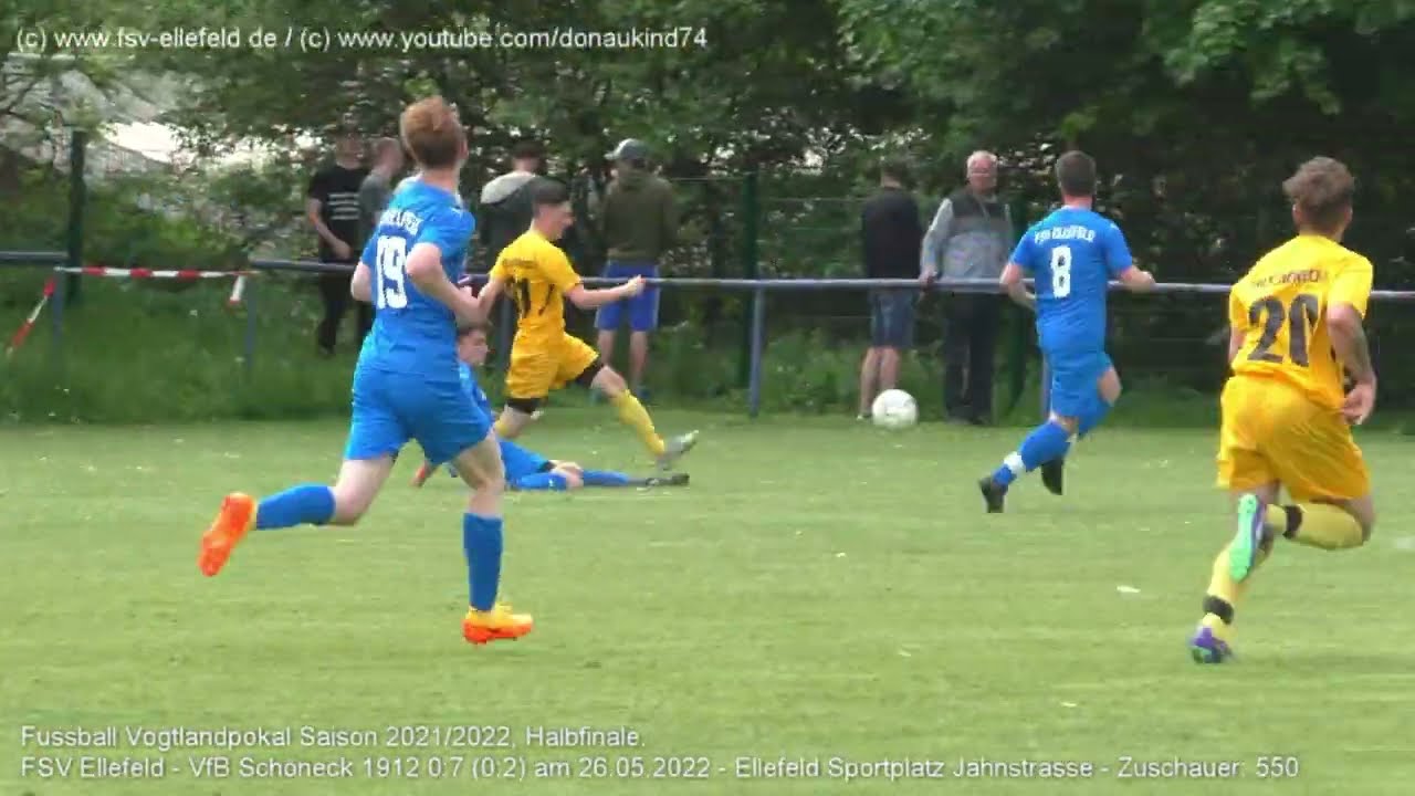 FSV Ellefeld - VfB Schöneck 1912 0:7 (0:2), Vogtlandpokal 2021/2022, Halbfinale am 26.05.2022