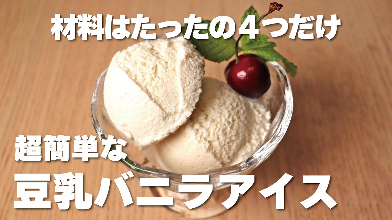 How to Make Soy Milk Vanilla Ice Cream | Dairy-Free, Egg-Free
