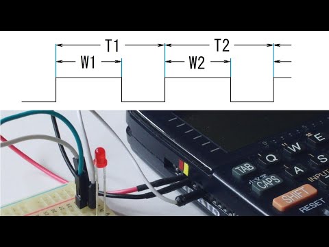 ポケコンPC-G850VSでパルス幅や周期を計測するデータ・ロガー：Pulse width and period data logger with pocket computer PC-G850VS