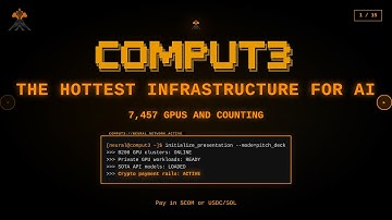 $COM: The Hottest AI Infrastructure on Earth