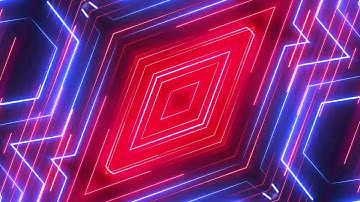 4K Neon Multicolored lines Background Animation 16