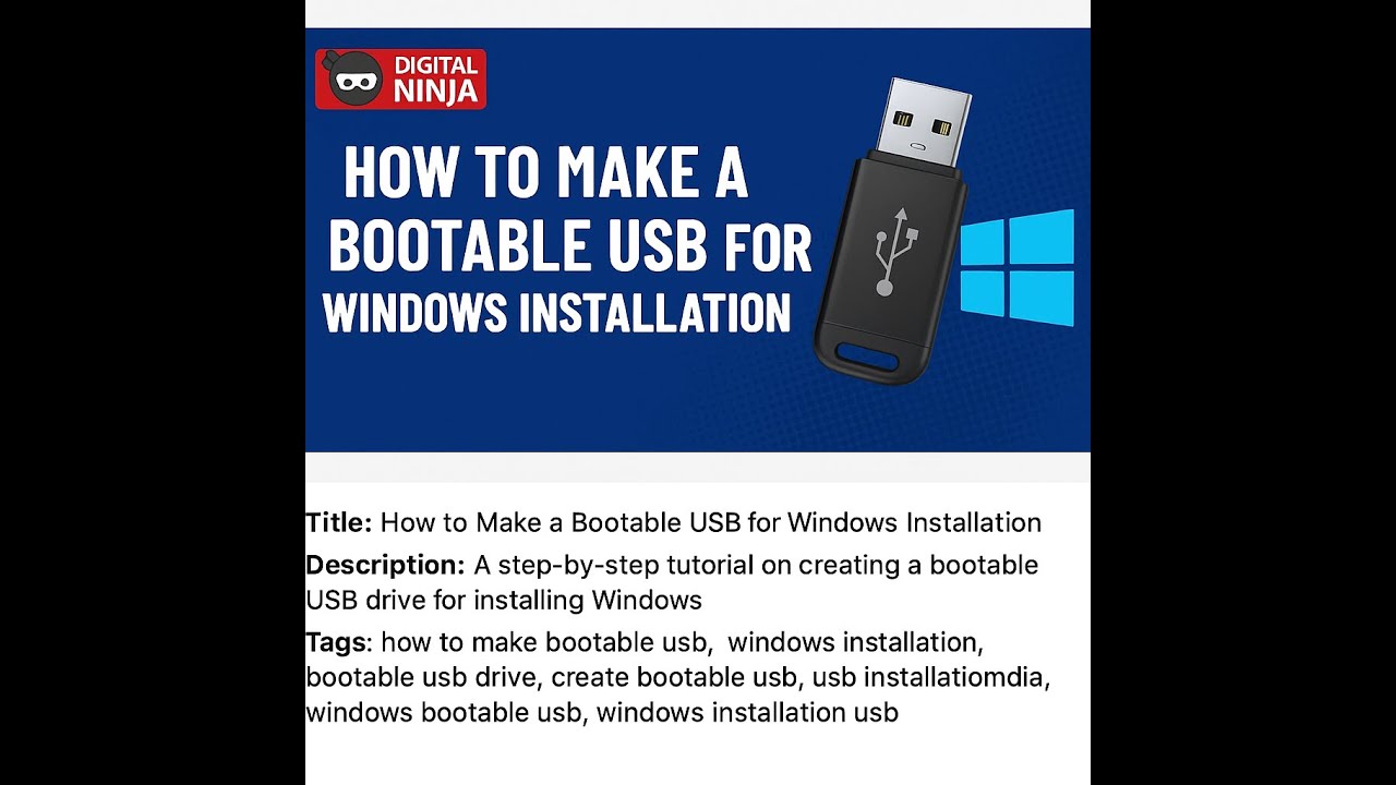 How to Create a Bootable USB for Windows 11 Installation | Digital ...