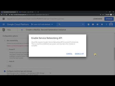 How to provision Cloud SQL instance with Private IP address?