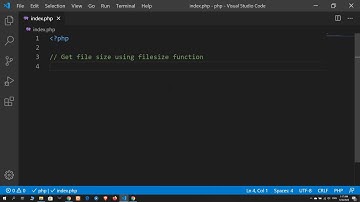 11 Get file size using filesize function | PHP