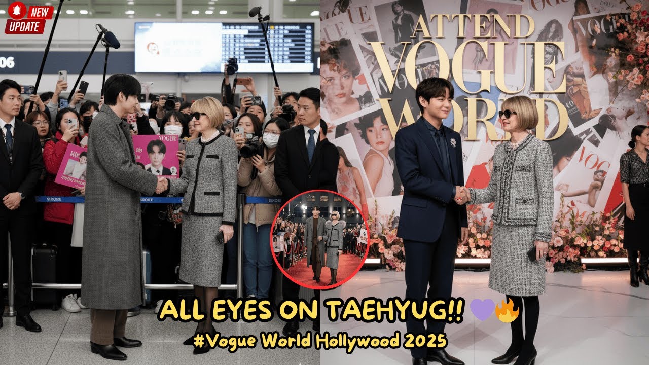 Все взгляды на Тэхёна! Анна Винтур, как сообщается, ждёт его появления в Vogue World Hollywood 💜🔥