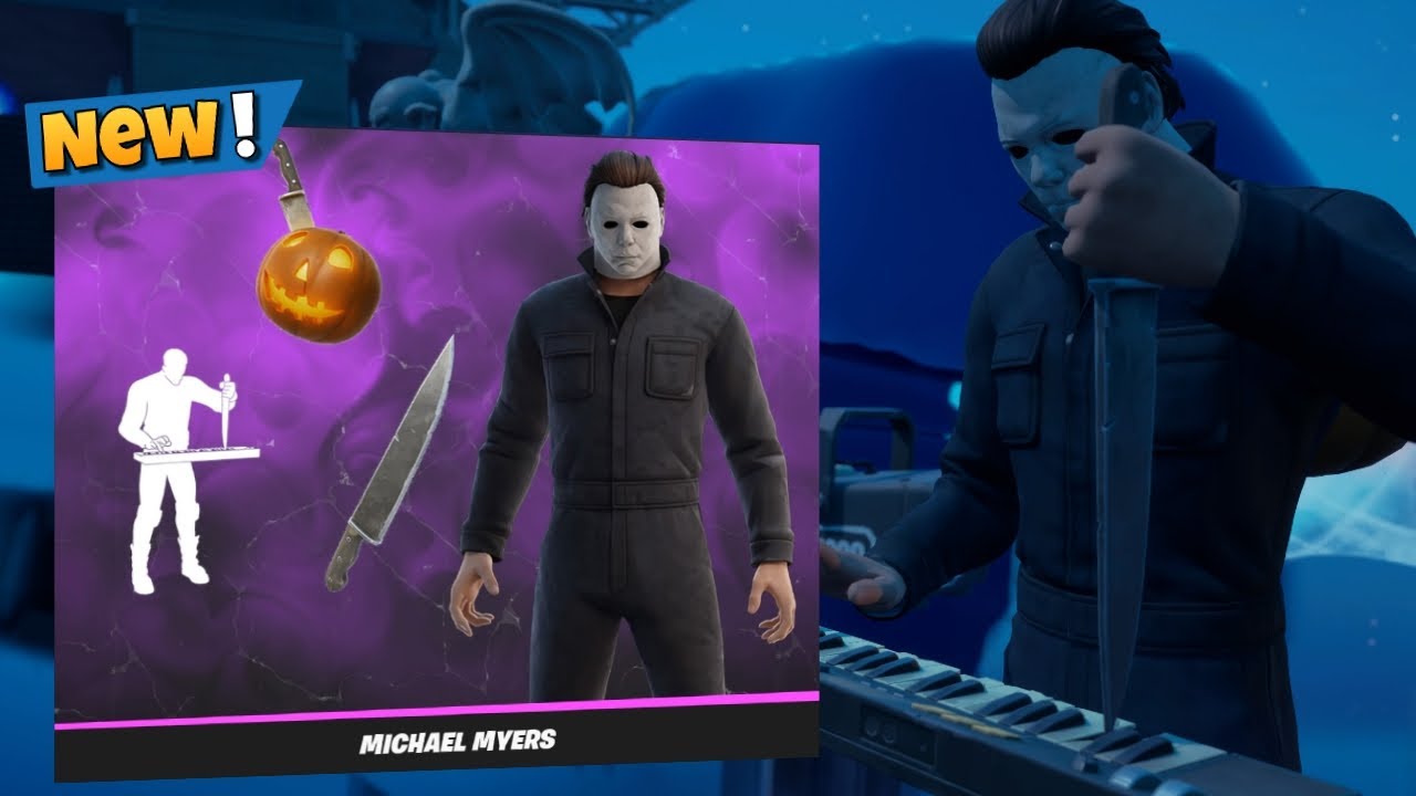 new-michael-myers-skin-slasher-pickaxe-gameplay-in-fortnite-youtube