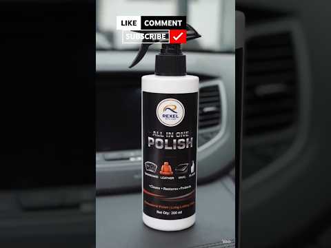 Rexel AutoCare All In One Polish is a simple way to add shine to your car's interior😎✨#carcare #diy