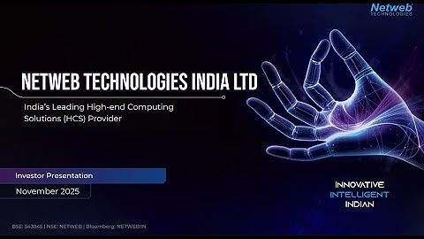 Netweb Technologies Q2 & H1 FY26 Earnings Conference Call || नेटवेब  भारत की AI महत्वाकांक्षा