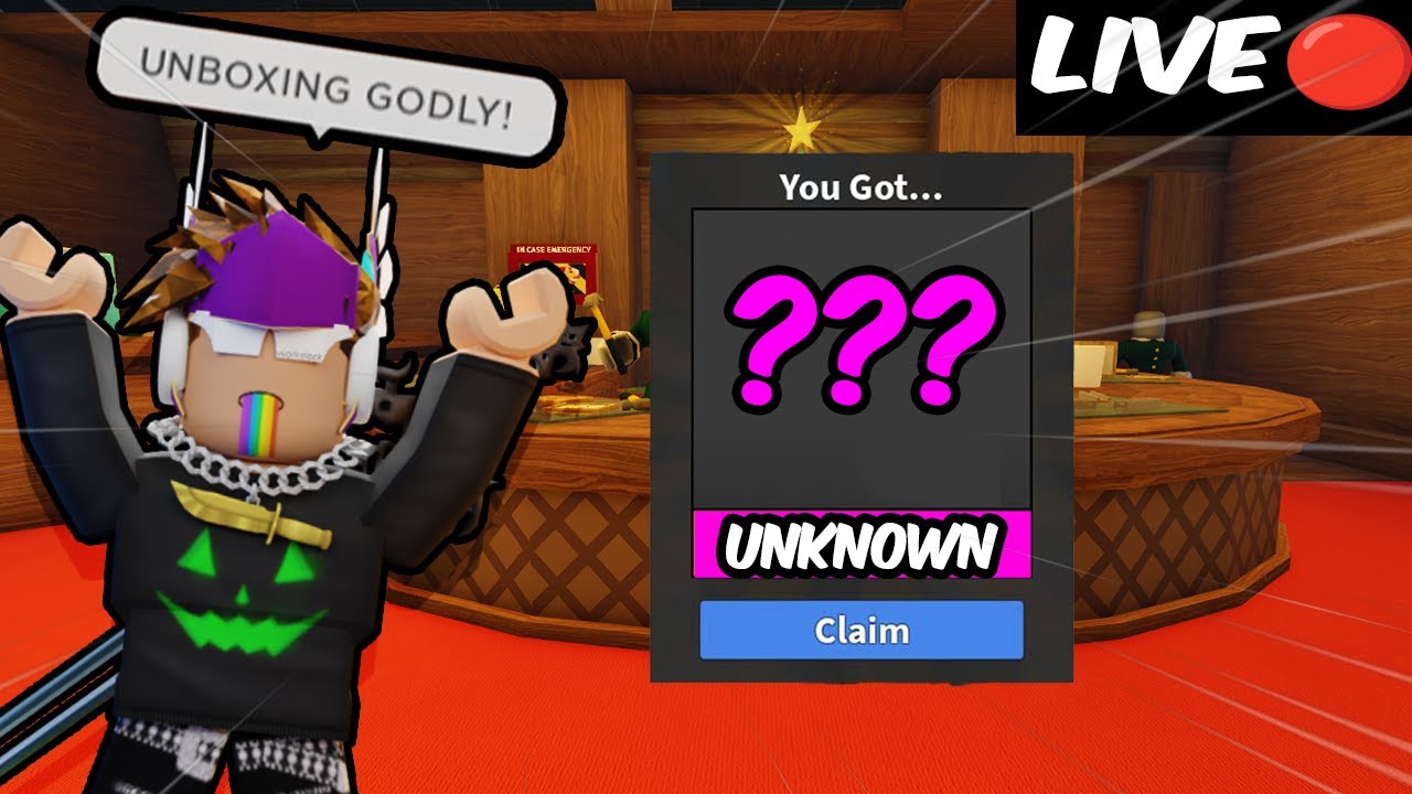 Unboxing *NEW GODLY* Christmas Event in Murder Mystery? 2 LIVE! YouTube
