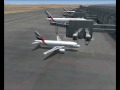 AIRBUS A319 EMIRATES  LANDING IN DUBAI (UNITED ARAB EMIRATE)