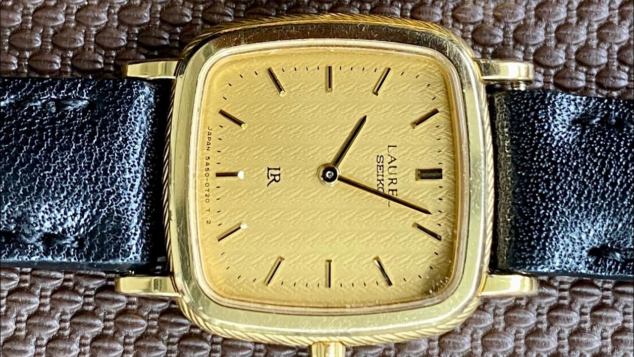 Vintage November 1993 Seiko LR Laurel Quartz 5A50-5260 Rope