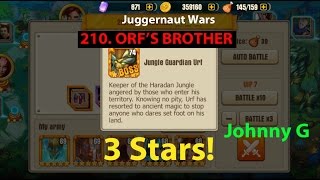 Juggernaut Wars - Defeating 210 Orf's Brother Unboxing Adele's Chest