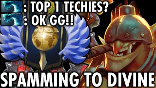 TOP 1 DOTABUFF TECHIES is Spamming Techies to 