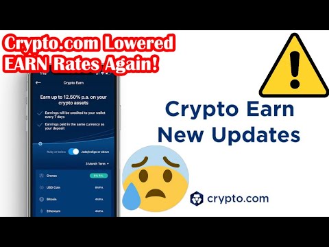 Crypto.com Lowered EARN Rates AGAIN!! Effective March 26th! Stablecoins & Bitcoin & Ethereum!