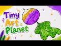 Easy Turnip Drawing 🥬 | Cute Vegetable Coloring for Kids 🎨 | Tiny Art Planet