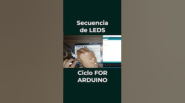 FOR en ARDUINO UNO - Video completo en el canal