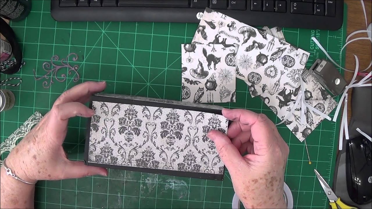 scrapbooking tarjetas Fall Retreat Gift Box tutorial part 1